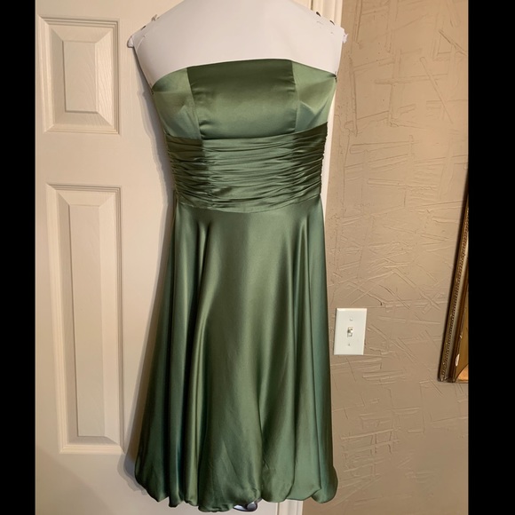 Gorgeous Green Strapless Dress - Picture 2 of 9